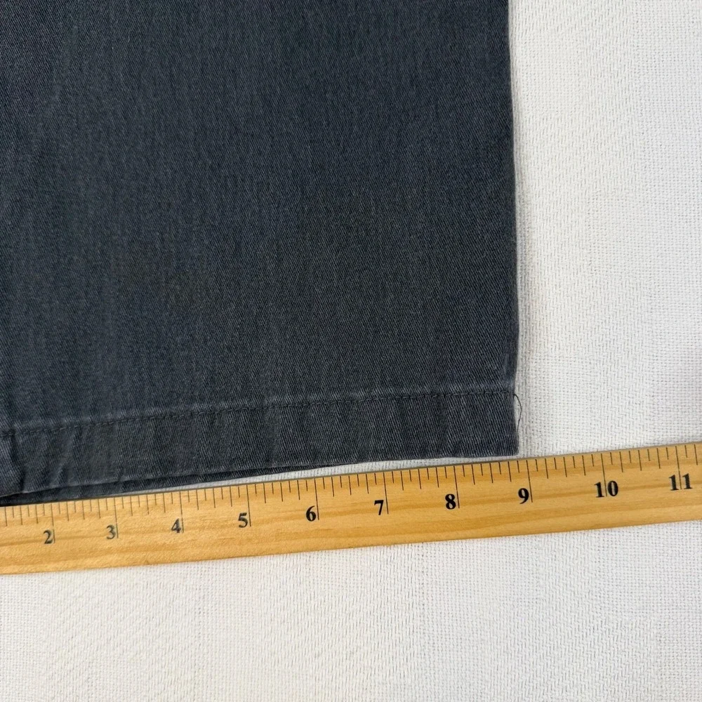 Lee Relaxed Straight Leg Gray Pants Womens 16 Medium 4951002 Charcoal Stretch